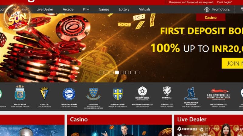 Trang chủ website của nhà cái casino online uy tín Dafabet